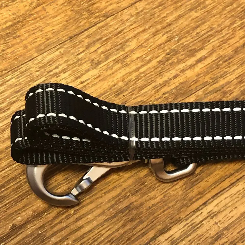 Martha Stewart Black and Silver Nylon Dog Leash